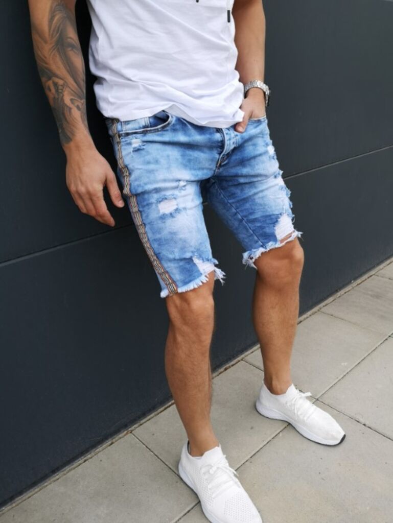 Férfi farmer bermuda - next