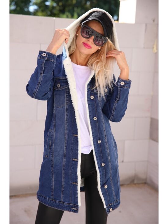 Bélelt farmerkabát | Starstyle.hu Női farmerdzseki kapucnival | Starstyle.hu