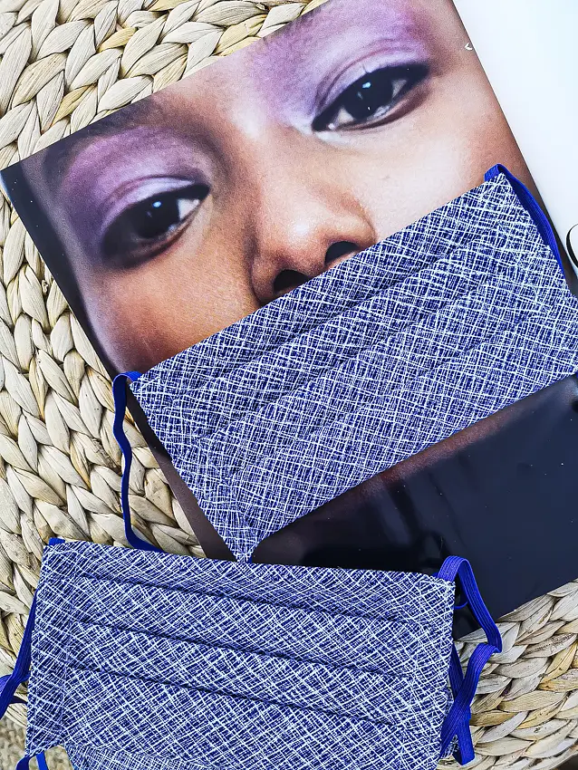 Kék maszk - 100% pamut