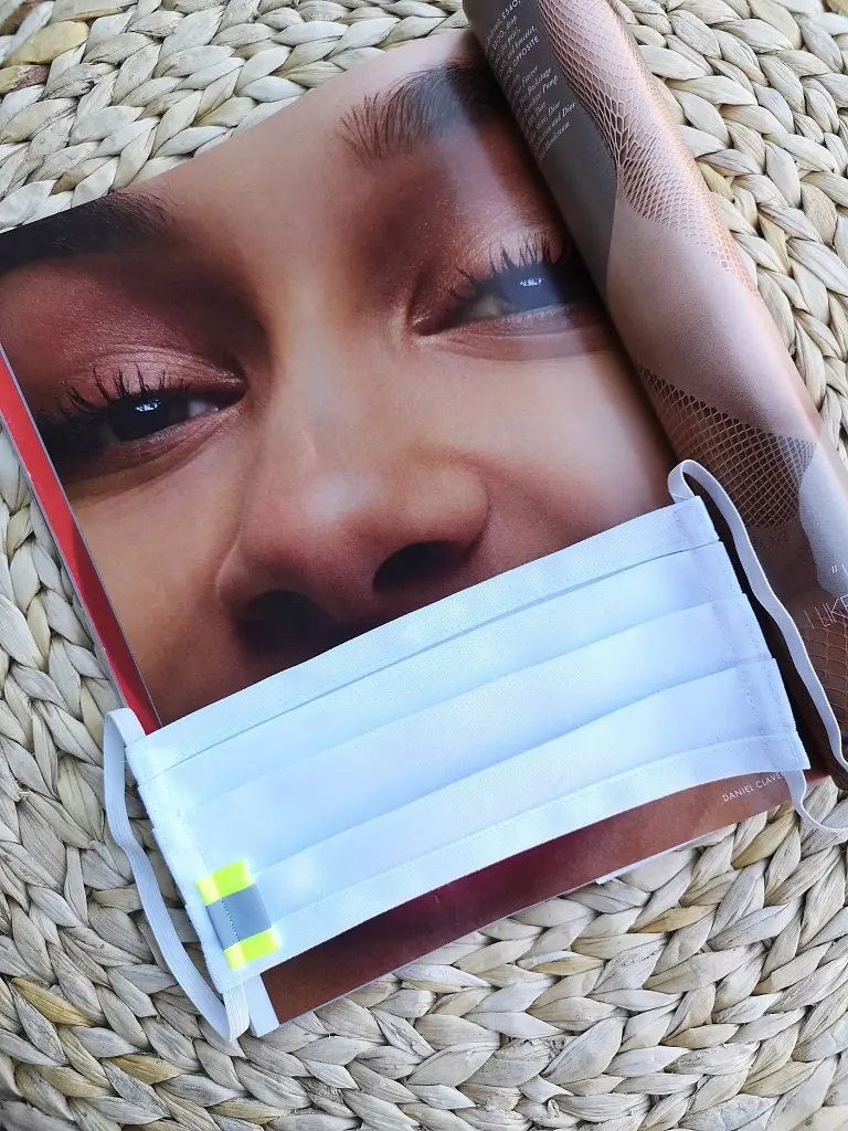 Fehér maszk - 100% pamut