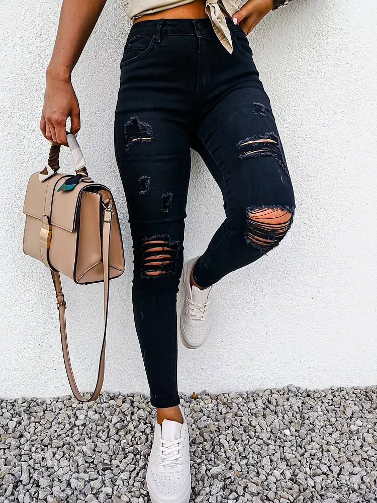 Női szaggatott push up farmer