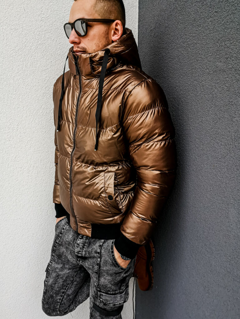 Férfi steppelt kabát - next