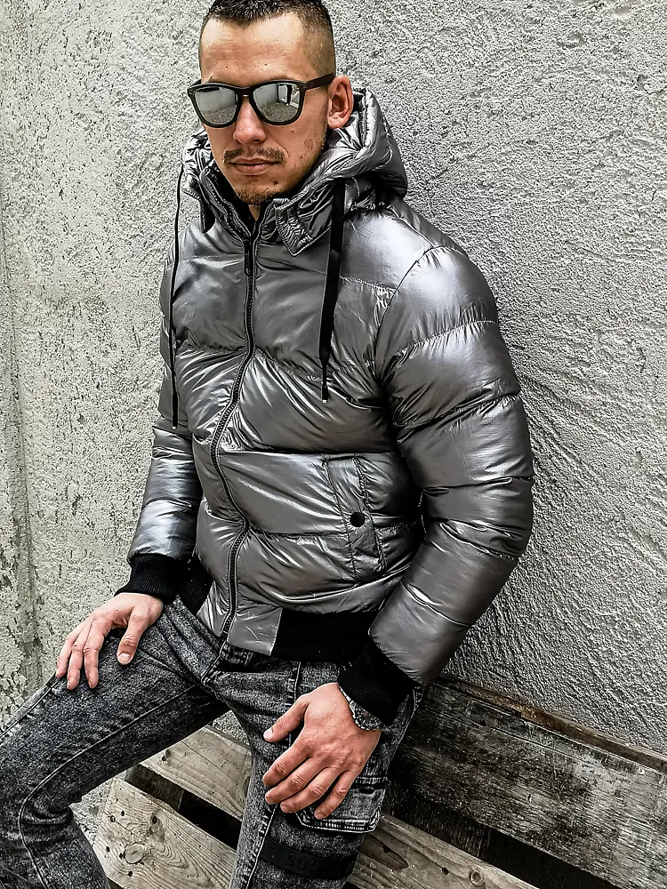 Férfi steppelt kabát