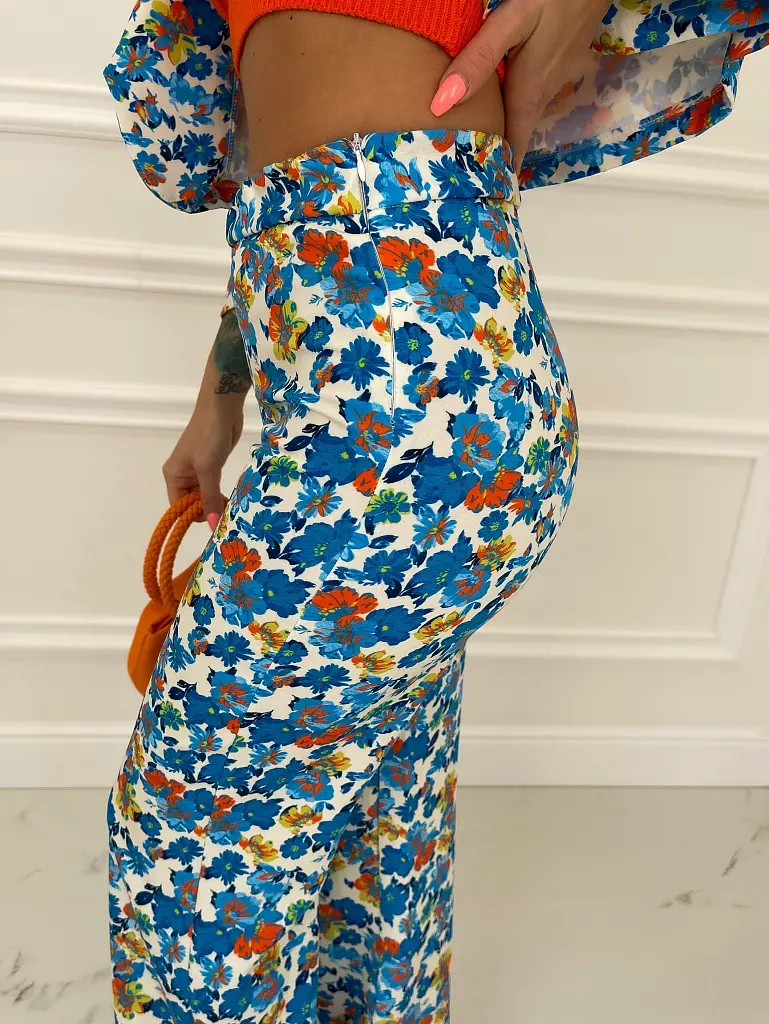 Virágmintás wide leg nadrág CALANTHE - next