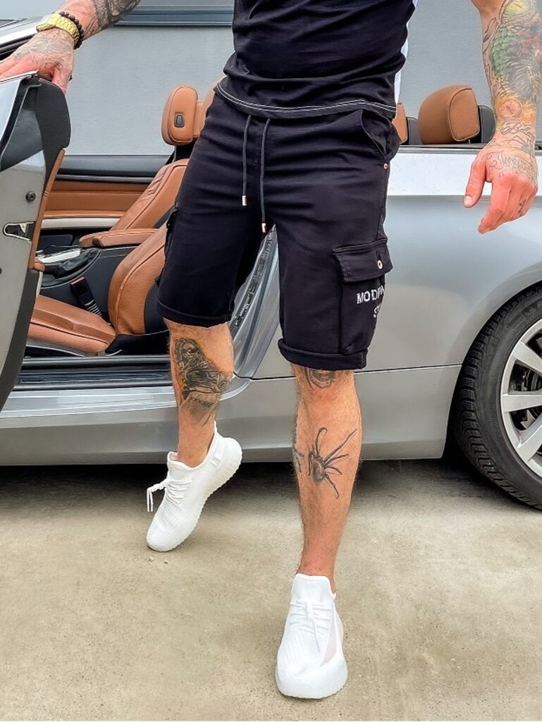 Sporftos bermuda gumis derékkal - next