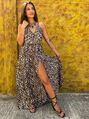 Leopárdmintás maxi ruha KATRINA