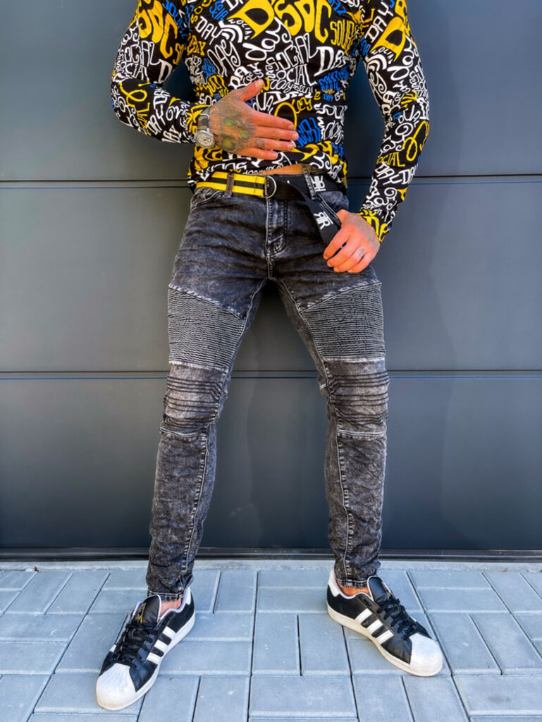 Stílusos férfi farmernadrág övvel - next