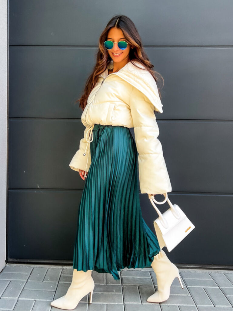 Krémszínű bomber kabát BARLA