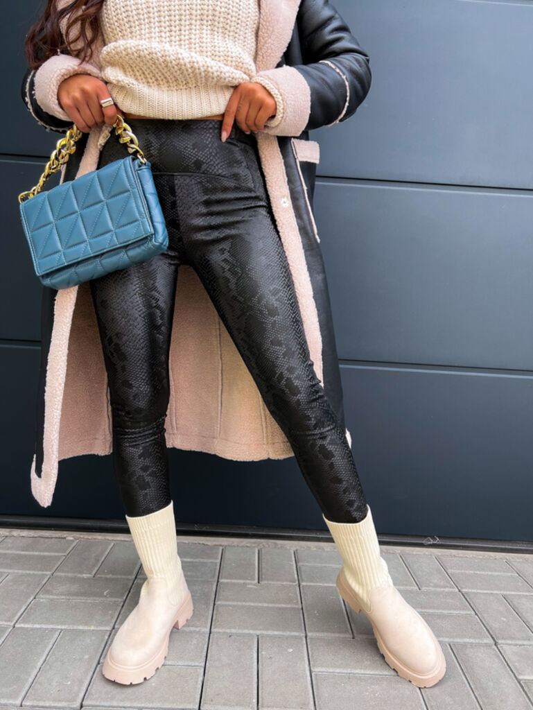 Női műbőr leggings - next