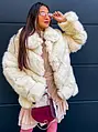 Fehér műszőrme bunda EADEN