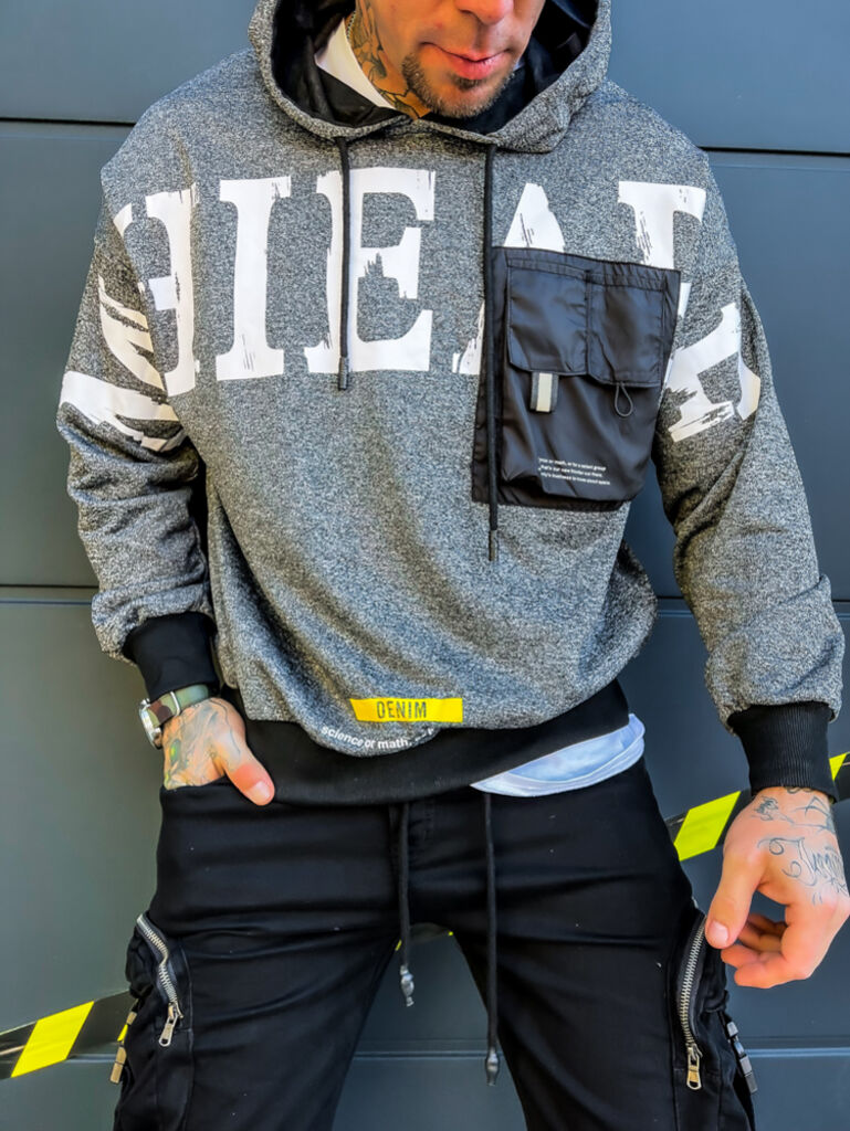 Bélelt férfi szabadidő felső 