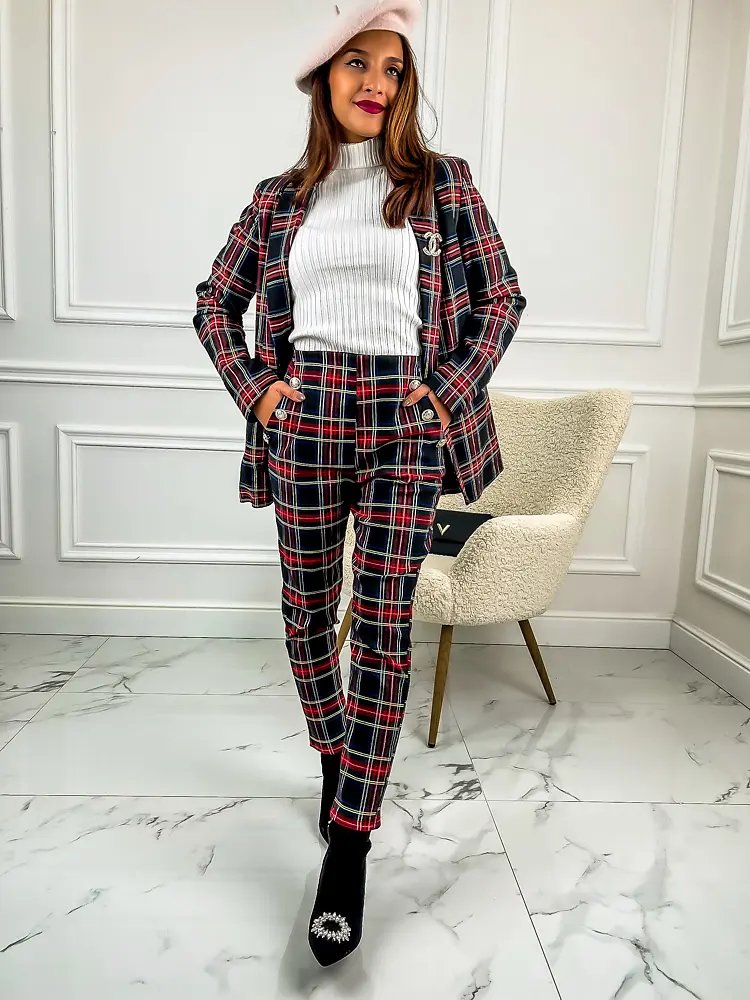 Elegáns kockás nadrág CELINA - next