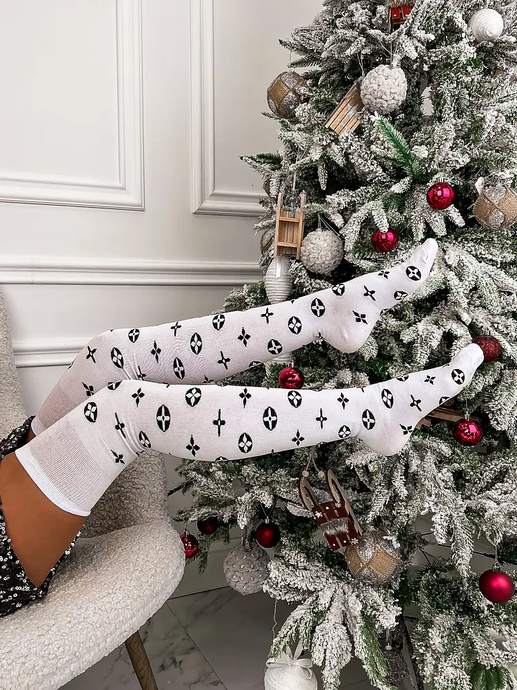 Mintás térd feletti zokni GIMA - next