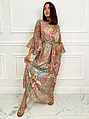Elegás mintás maxi ruha DIOR