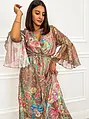 Elegás mintás maxi ruha DIOR