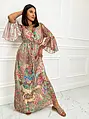 Elegás mintás maxi ruha DIOR