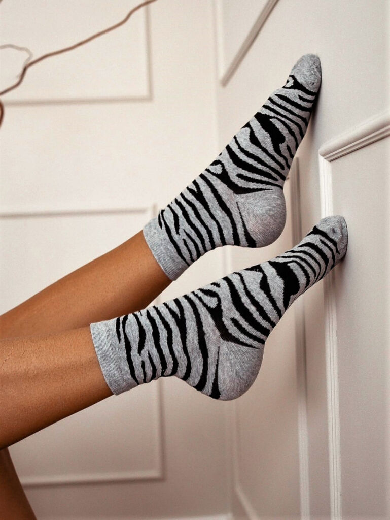 Mintás zokni ZEBRA