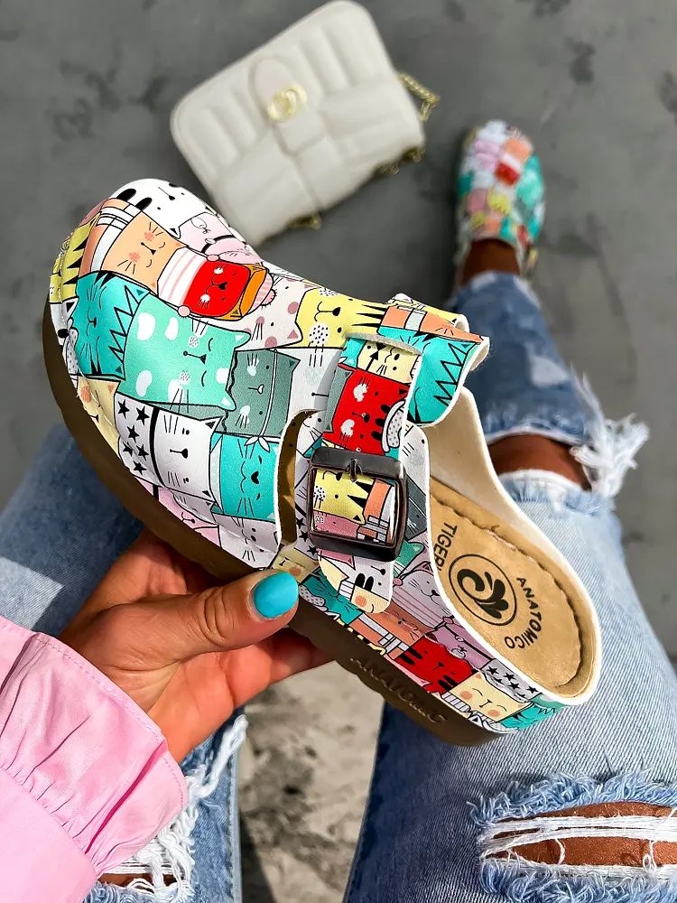 Mintás egészségügyi papucs MALIA - next