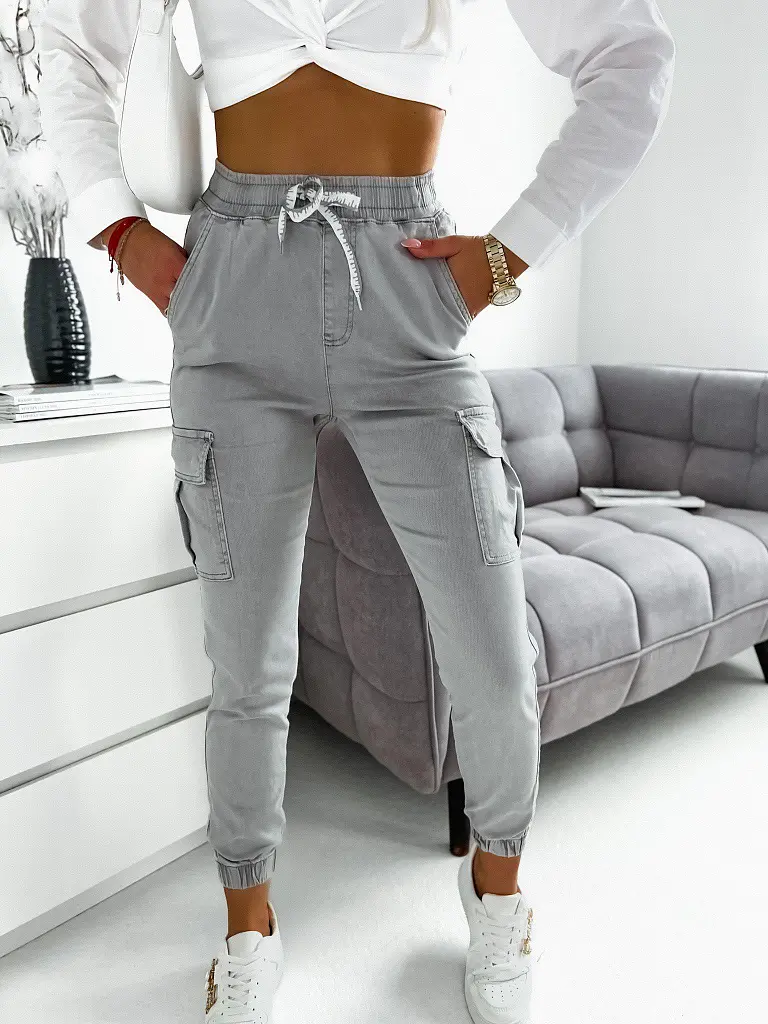 Szürke női cargo farmer - next