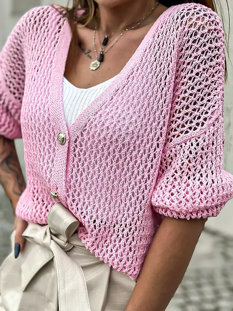 Rózsaszín kardigán YSHY