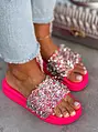 Kövekkel díszített platform papucs RONY