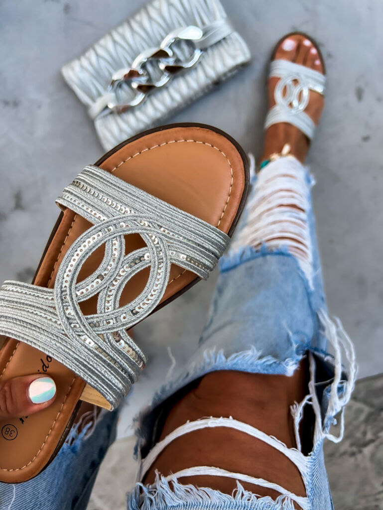 Flitterekkel díszített papucs KADYN - next