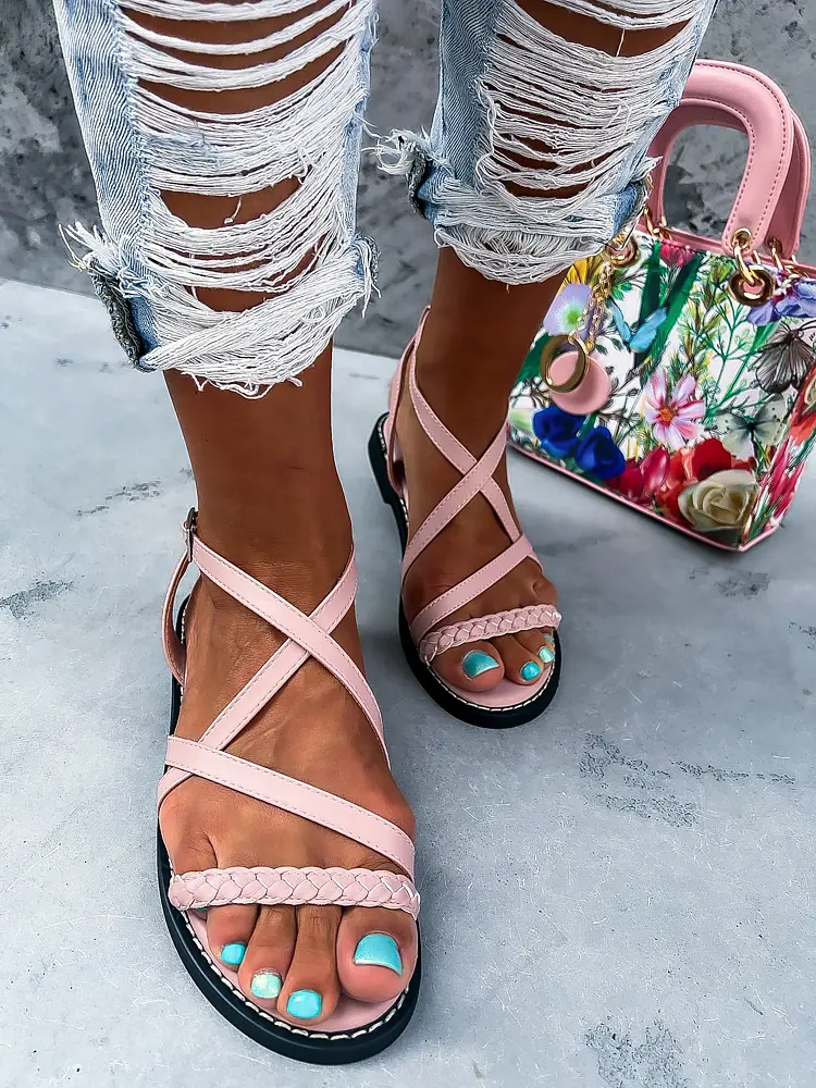 Rózsaszín szandál ABRILLA