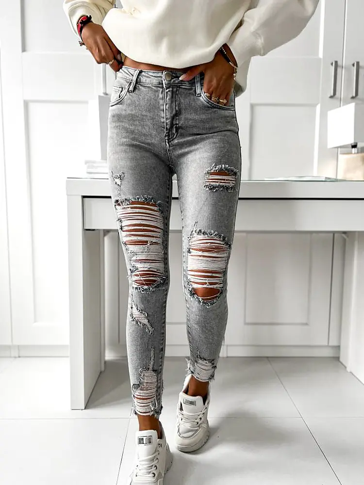 Szaggatott női fashion farmer - next