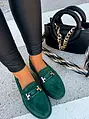 Zöld női mokaszín KENNA