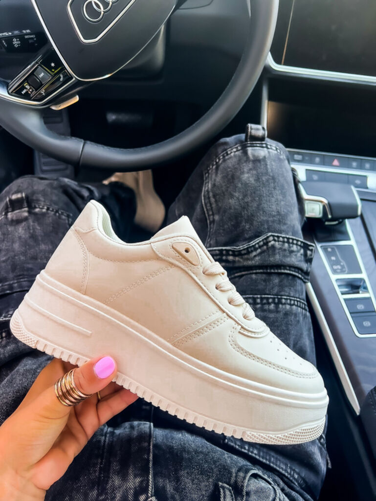 Vajszínű platformos sportcipő LANEY - next