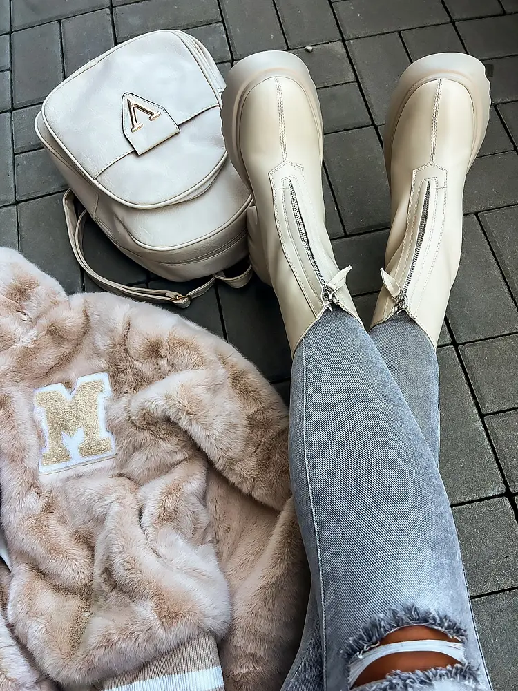 Bézs bokacsizma PROMISE - next