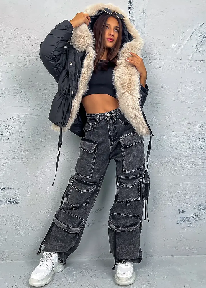 Extravagantné wide-leg rifle 