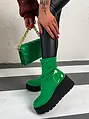 Zöld színű bokacsizma MARCYA