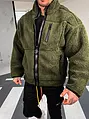 Modern szabású férfi teddy kabát