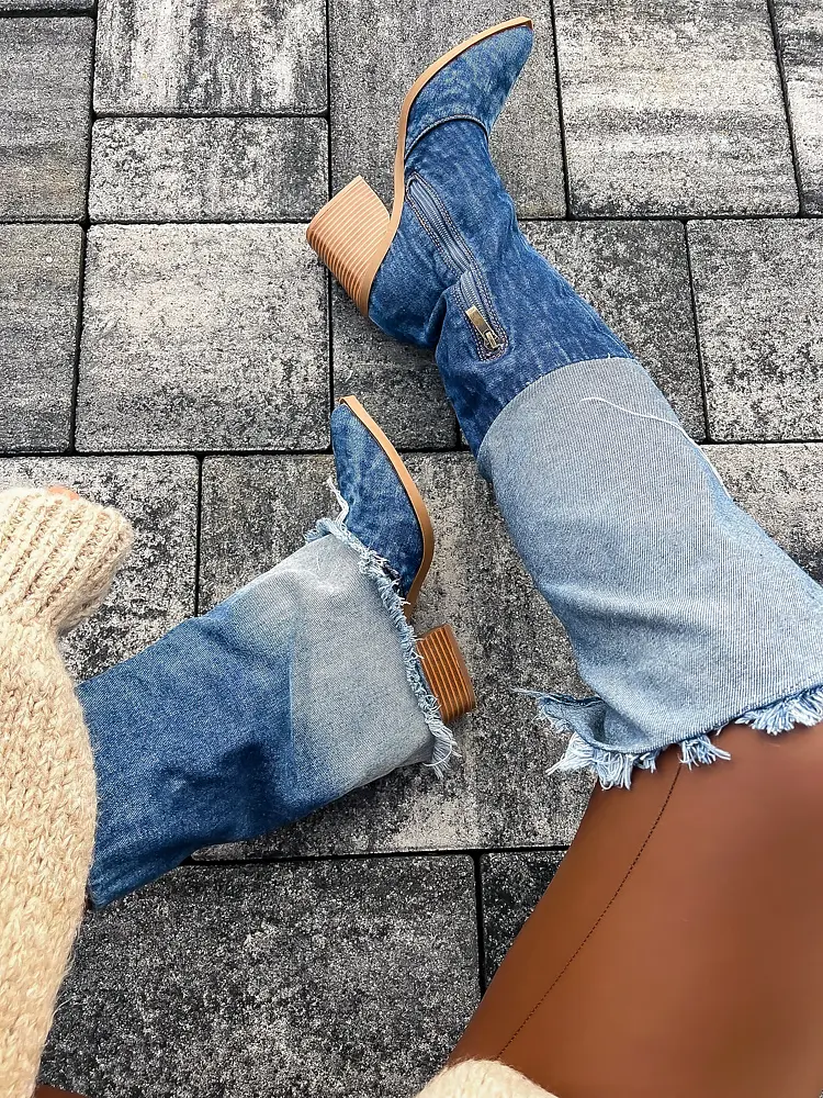 Extravagáns farmer csizma FAUSTINA - next