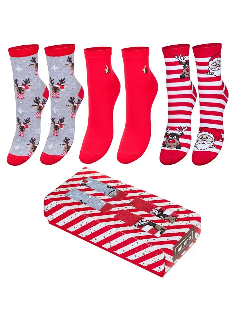 Három részes karácsonyi zokni szett