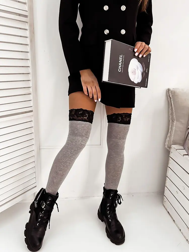 Térd feletti zokni csipkével BEA - next