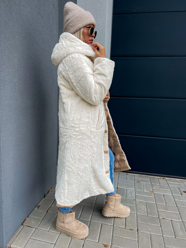 Kifordítható kapucnis téli kabát CORYN - next