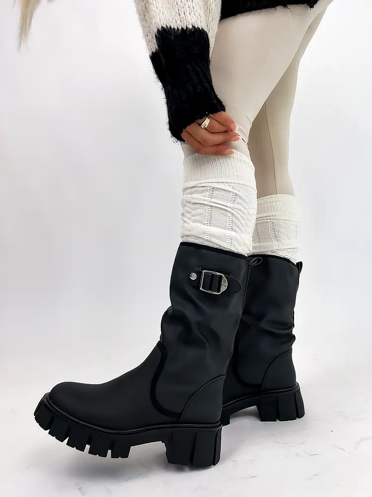 Fekete női csizma EDITH