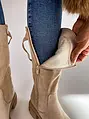 Bézs női csizma LETICIA