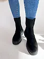 Fekete zoknis bokacsizma EMALYN