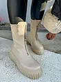Krémszínű női csizma ELIZA