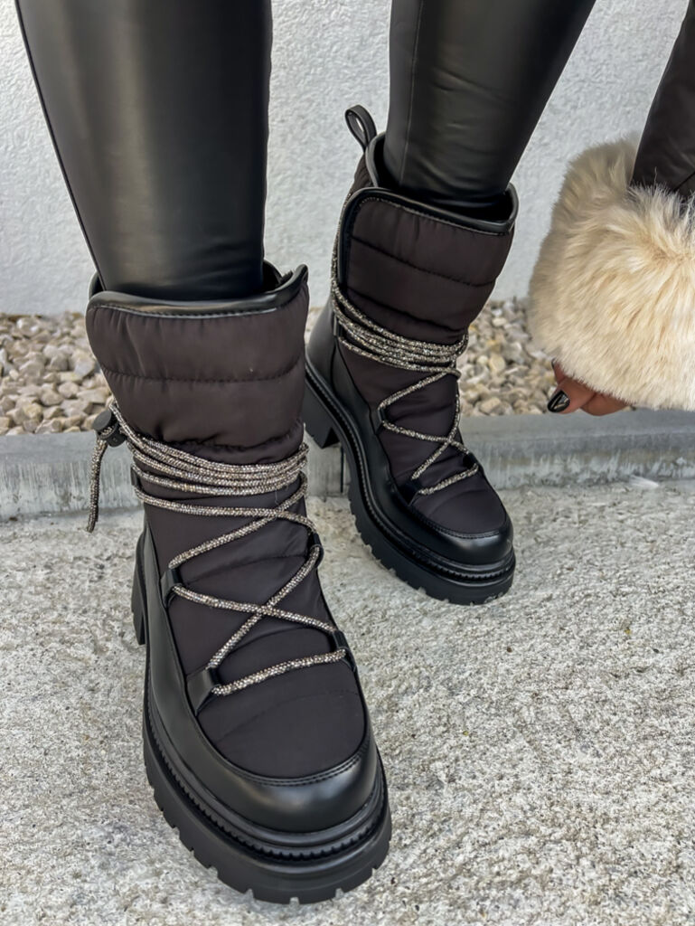 Fekete női hócsizma SYDNEY - next