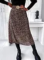 Leopárdmintás szoknya övvel MORANA