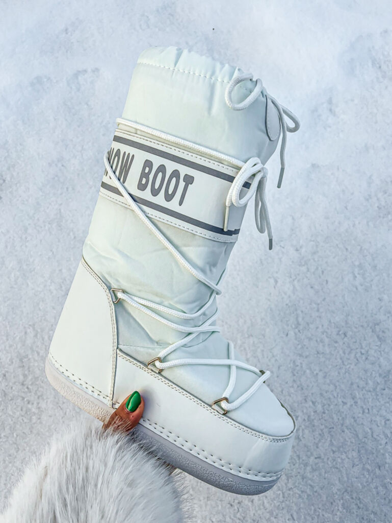 Fehér női hócsizma CARMEN - next