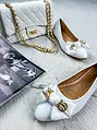 Elegáns fehér balerina cipő DELPHINE