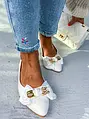 Elegáns fehér balerina cipő DELPHINE