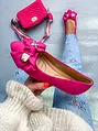 Elegáns fukszia balerina cipő DELPHINE