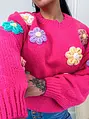 Virágokkal díszített pulóver CHRISSY