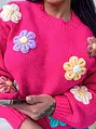 Virágokkal díszített pulóver CHRISSY